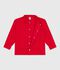 Children's jacket in plain cotton red