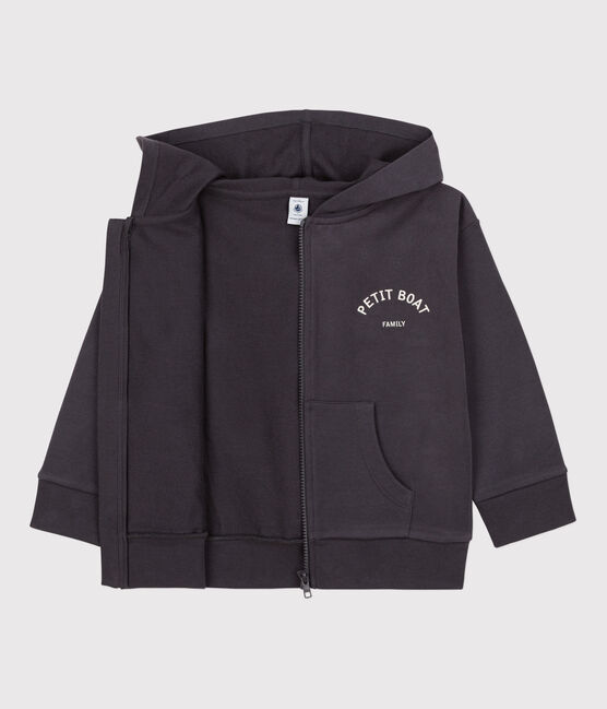 Boys' Zip-Up Hoodie Petit Boat DUMBO grey