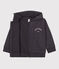 Boys' Zip-Up Hoodie Petit Boat DUMBO grey