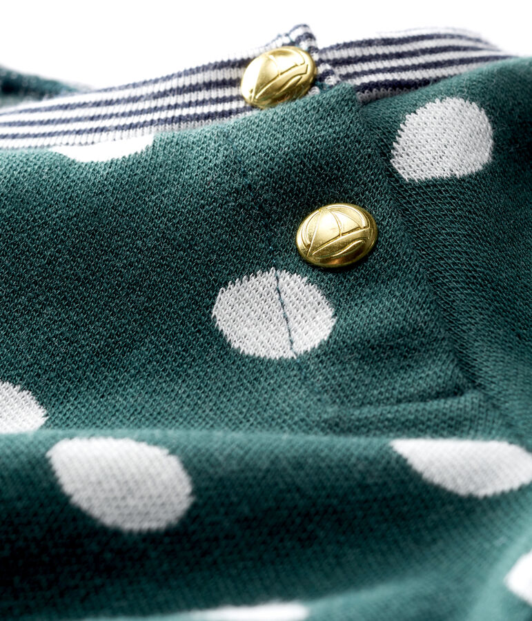 Baby Girls' Long-Sleeved Print Blouse green/white