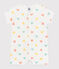 Babies' short heart print cotton jumpsuit MARSHMALLOW white/MULTICO white