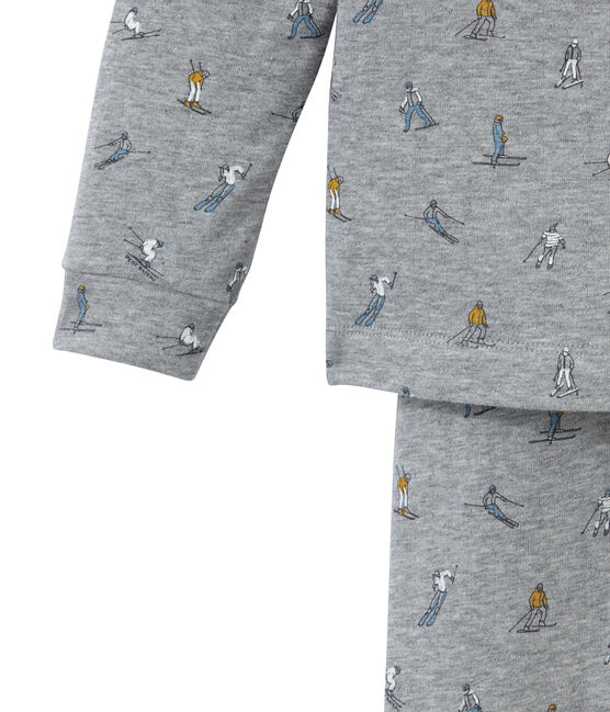 Little boy's pyjamas SUBWAY grey/MULTICO white