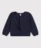 Girls' Cotton Cardigan SMOKING blue