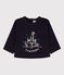 Babies' Long-Sleeved cotton T-shirt SMOKING blue