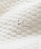 Unisex baby's sleeping bag in a quilted tubic MARSHMALLOW white