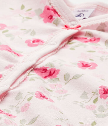 Baby Girl S Floral Print Sleepsuit Vienne Multico Petit Bateau
