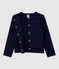 Girls' Cotton Cardigan SMOKING blue