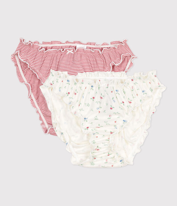 Women's fruit print cotton pants - 2-Pack multicolor