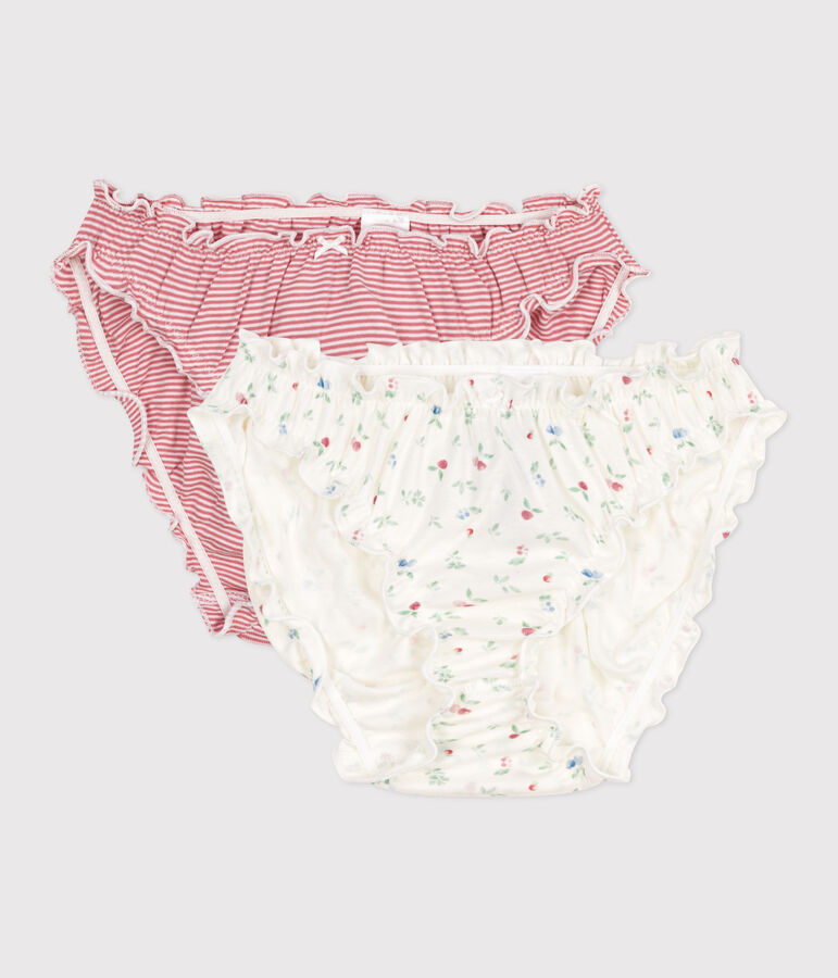 Women's fruit print cotton pants - 2-Pack multicolor