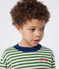 Children's stripy cotton jumper PALMERAIE green/AVALANCHE
