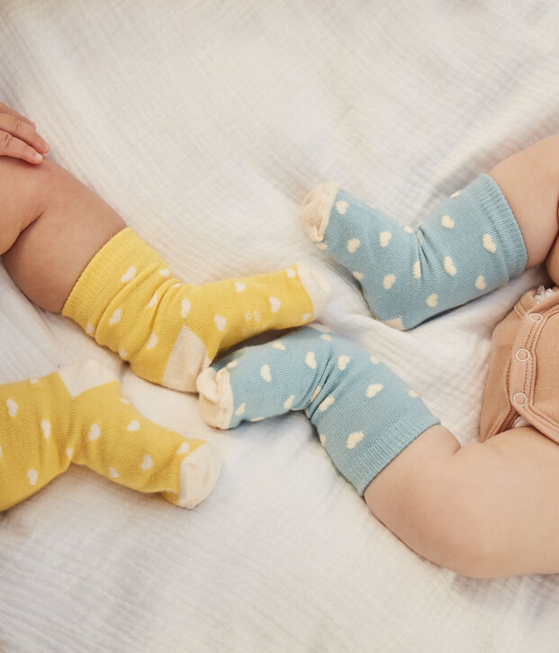 Babies' Cotton Jersey Heart Patterned Socks - 5-Pack multicolor