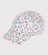 Girls' floral print canvas cap