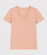 Women's Straight V-Neck Cotton T-Shirt
