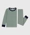 Babies' stripy tube knit pyjamas WILLOW /MONTELIMAR