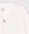Babies' Zip-Up Velour Sleepsuit MARSHMALLOW white