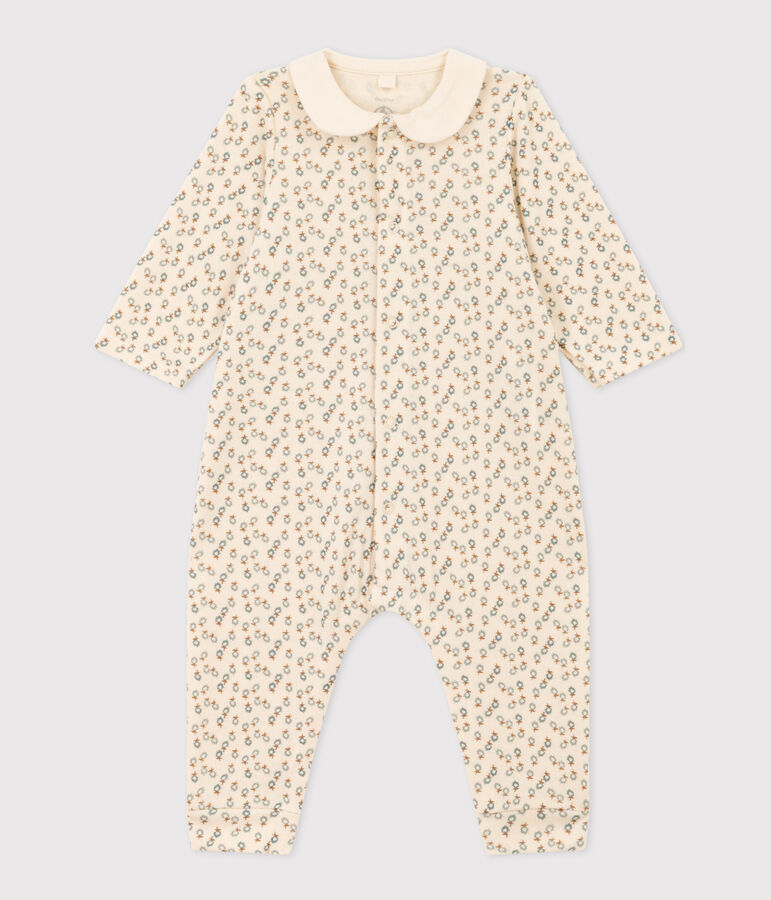 Babies' Floral Jumpsuit Ecru/multicolor