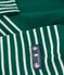 Women's cotton Breton T-shirt top green/white