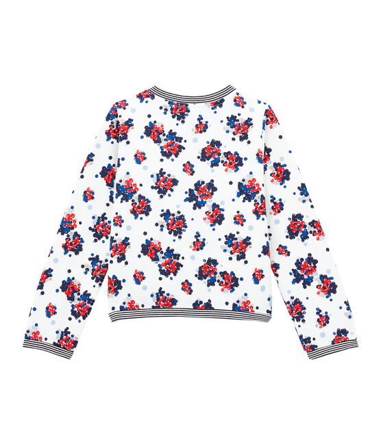 Girl's cardigan MARSHMALLOW white/MULTICO white