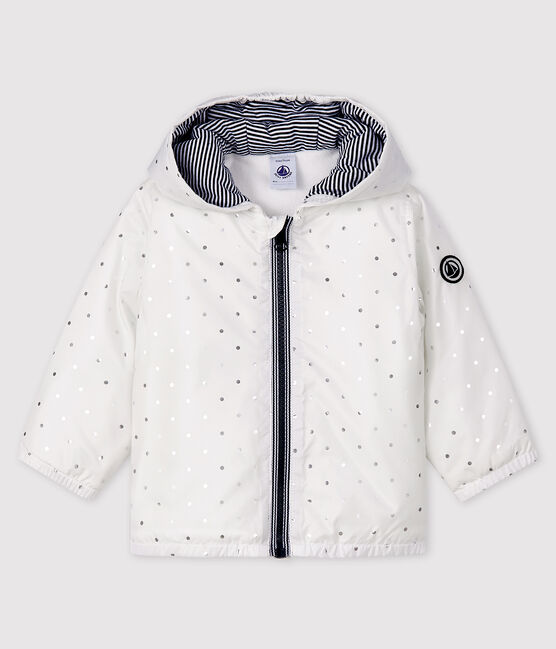 Unisex baby's blouse with print MARSHMALLOW white/ARGENT grey