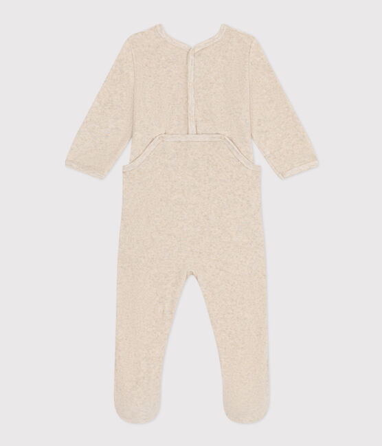 Babies' Velour Gondola Pyjamas MONTELIMAR CHINE beige