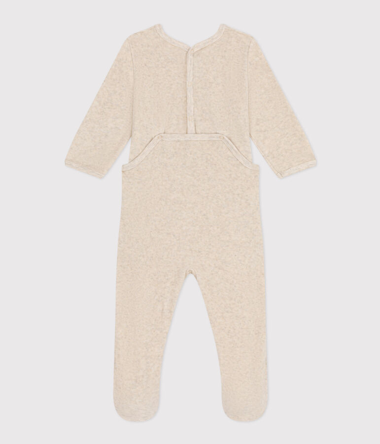 Babies' Velour Gondola Pyjamas beige