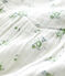 Babies' Short-Sleeved Organic Cotton Gauze Floral Print Blouse MARSHMALLOW white/MULTICO white