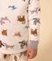 Children's Unisex Dog Fancy Dress Fleece Pyjamas with mask  MARSHMALLOW white/MULTICO white