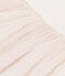 Children's short-sleeved cotton and tulle dress MARSHMALLOW white/COPPER pink