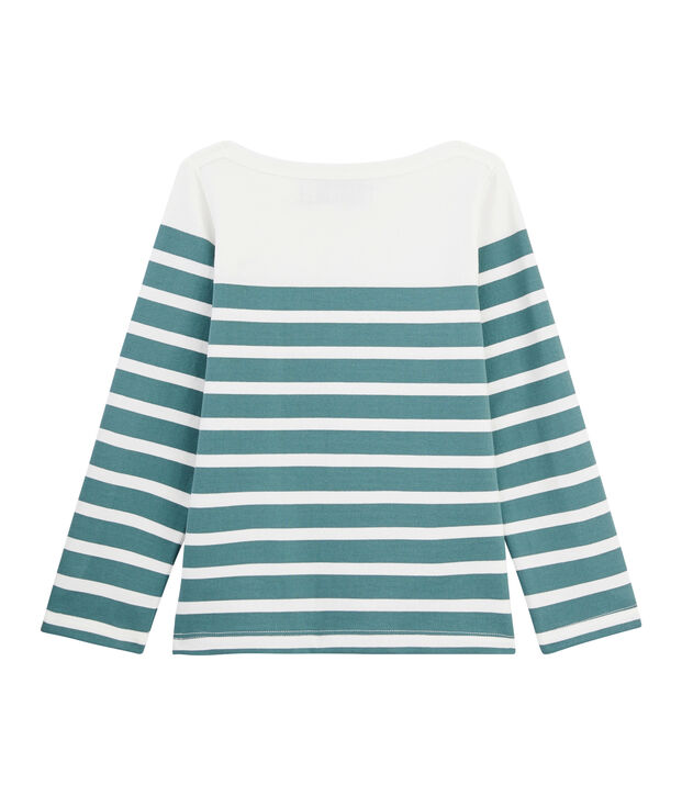 Children's Jersey Breton Top white/green