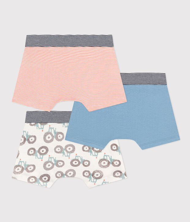 Boys' Tractor Cotton Boxer Shorts - 3-Pack multicolor