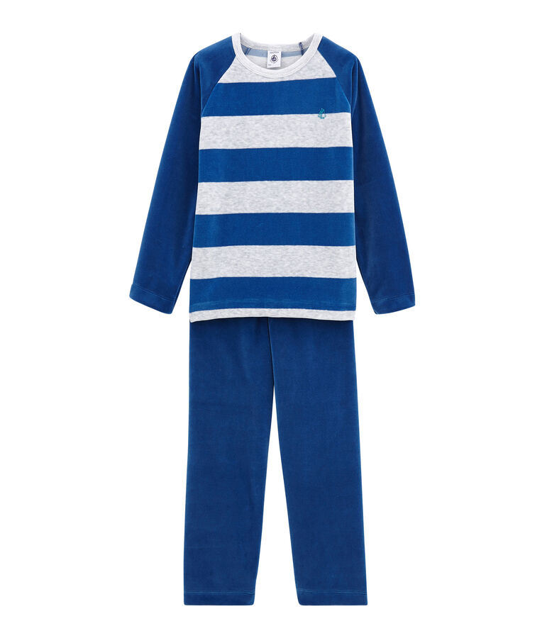 Little boy's pyjamas LIMOGES blue/POUSSIERE grey