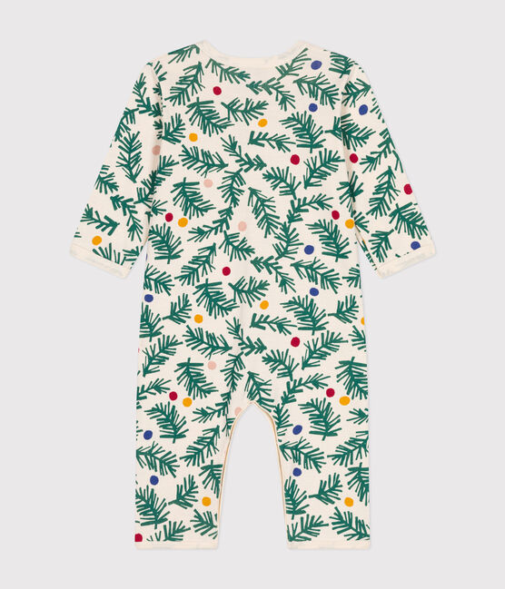 Babies' printed cotton footless pyjama suit AVALANCHE red/AURORA
