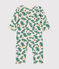 Babies' printed cotton footless pyjama suit AVALANCHE red/AURORA