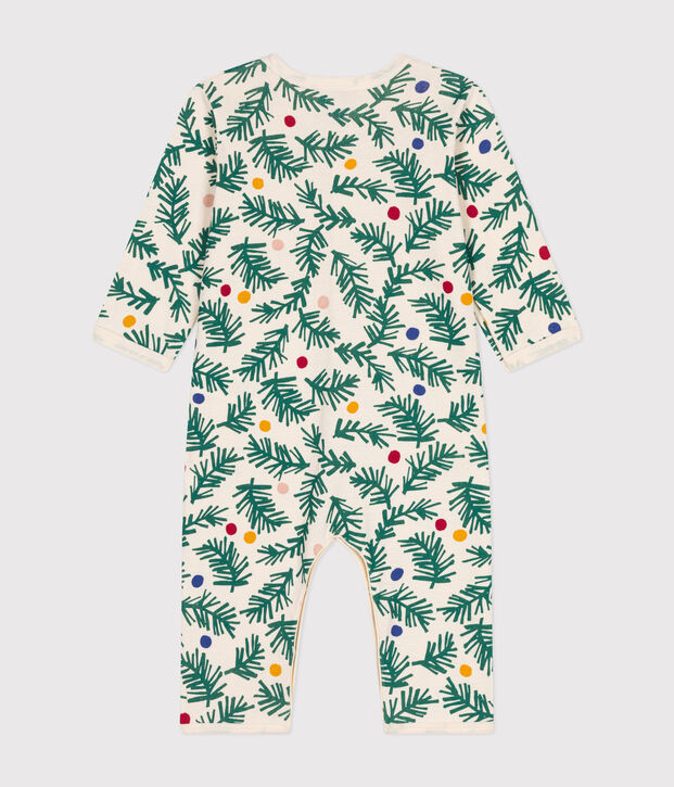 Babies' printed cotton footless pyjama suit red/red