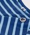Children's stripy cotton Breton top blue/blue