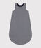 BABIES' LIGHTWEIGHT COTTON TOG 1-RATED SLEEPING BAG SMOKING blue/MARSHMALLOW white