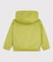 Children's jacket in plain PU MOSS green