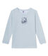 Boy's short-sleeved T-shirt in wool and cotton