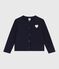 Girls' fleece cardigan SMOKING blue