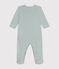 Babies' Stripy Cotton Pyjamas PAUL blue/MARSHMALLOW white
