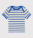 Babies' Stripy Ribbed Short-Sleeved T-Shirt