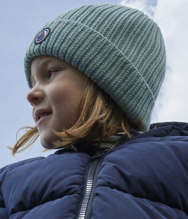 Unisex Fleece-Lined Knitted Hat green