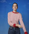 Women's Breton Stripe Cotton T-Shirt MARSHMALLOW white/TERKUIT red