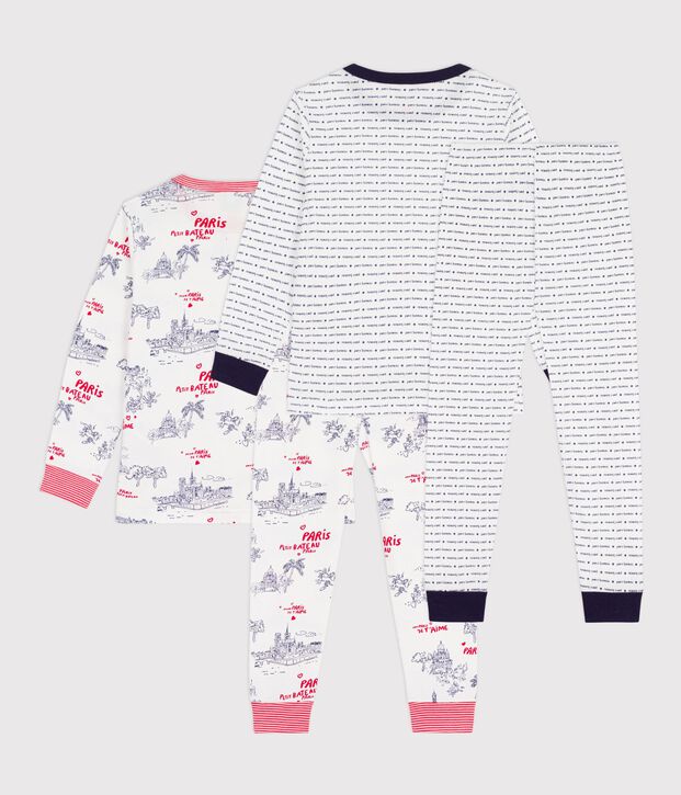 Pack of children's printed cotton pyjamas multicolor