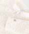 Babies' velour pyjamas MARSHMALLOW white/GRIS grey