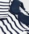 Children's cotton Breton top MARSHMALLOW white/SMOKING blue