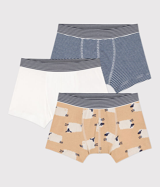 Boys' Sheep Patterned Cotton Boxer Shorts - 3-Pack variante 1