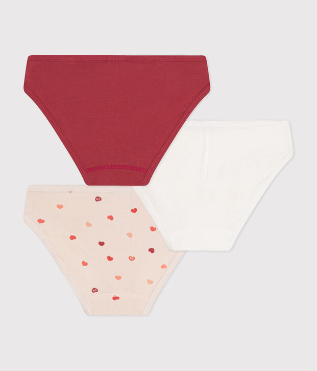Girls' cotton briefs - 3-Pack multicolor