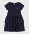 Children's short-sleeved plain cotton dress SMOKING