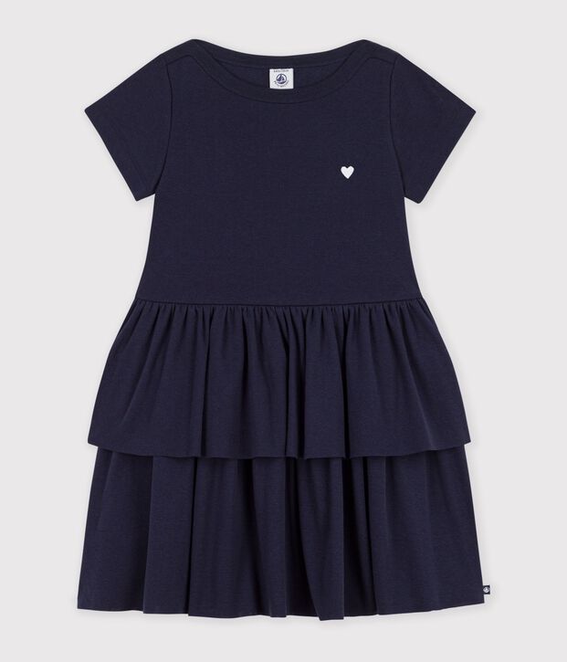 Children's short-sleeved plain cotton dress SMOKING